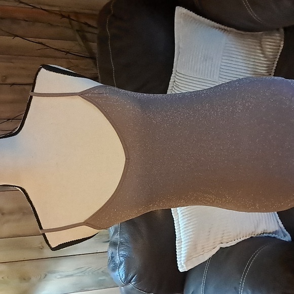Intimately Free People Nude Metallic Slip Dress Size M/L - Picture 2 of 8